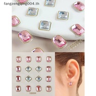 F4TH 3D Earrings Stickers No Ear Hole Butterfly Flower Rhinestone Diamond Earrings Sticker Children 