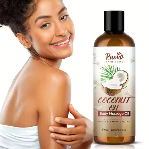 Coconut Oil Body Massage Essential oil, Rich in coconut oil extract essence, Can be used for body ma