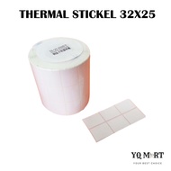 White Label Sticker 32X25/ Bar Code Sticker (32X25) 5000'/ Bar Code Label/ Ribbon