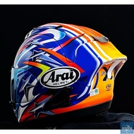 Japan Arai RX-7X Nakano Red 03 Big Eye RX7X Safety Helmet Painted Duck Tail Rear Deflector