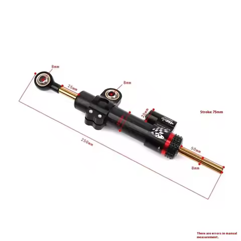 255mm 342mm 375mm Universal Motorcycle Adjustable Steering Damper Carbon Fiber Aluminum Alloy Stabil