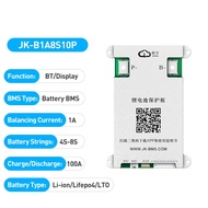 JIKONG BMS B1A8S10P Active Balance 3S 4S 6S 7S 8S 12V 24V 100A BT CAN RS485 NTC HEAT Smart JKBMS
