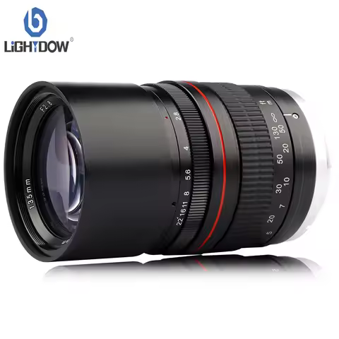 Lightdow 135mm f/2.8 FE UMC Full Frame Telephoto Lens for Canon Rebel EOS 80D 77D 70D 1300D 6D 6DII 