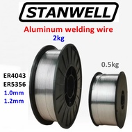 Aluminium MIG welding wire use with Argon ER4043 ER5356 1.0mm 1.2mm (0.5kg & 2kg)Wayar kimpalan MIG 