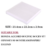 AIR COND FILTER - HD ACCORD 08'/CIVIC 06'/CRV 07'/ODYSSEY 04'-06'/STREAM/INSPIRE/LEGEND (00006)