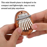 Eueisn J Mini thumb 8 tone mini kalimba crystal transparent piano instrument beginner finger portabl