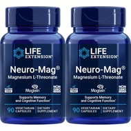 Life Extension Neuro-mag Magnesium L-threonate, 90 Count (Pack of 2)