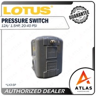 Lotus Pressure Switch 1.5HP 20- 40 PSI LX3-SP