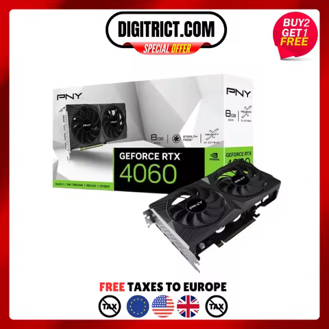 2024 USED GeForce RTX 4060 8GB Gaming VERTO Graphic Card GDDR6 Nvidia RTX4060 GPU Video Cards 8Pin 1