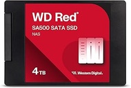 Western Digital 4TB WD Red SA500 NAS 3D NAND Internal SSD Solid State Drive - SATA III 6 Gb/s, 2.5"/
