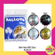 (25Pcs) HBD Balloons (2.8gr), happy birthday balloons, birthday balloons, HBD latex balloons