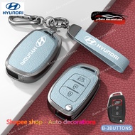 Zinc alloy key cover for modern foldable car key HB20 19-22 key bag elantra/i35/i25 key cover Hyunda