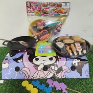 MAINAN ANAK PEREMPUAN MINISET MASAK MASAKAN KOMPOR LED 3TUNGKU COCOK BUAT KADO