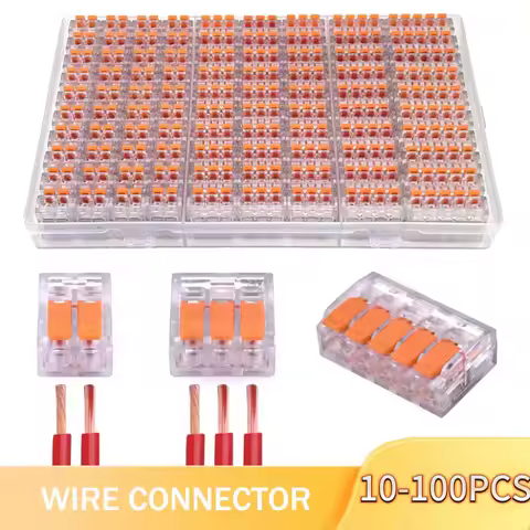 Quick PlugIn Multi Port Universal Orange Wire Connector Terminals Two Hundred Fifty Volt Thirty Two 