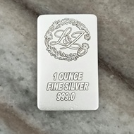 999 Silver Bar 1oz 31.10g Pamp and L&Z Fine Silver