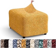 PAULATO BY GA.I.CO. Ottoman Cover Stool Cover Pouf Slipcover - Soft Polyester Fabric Slipcover - 1-P