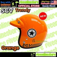 SGV Helmet SGV99 Trendy Baru 2025 Star Cap Color Topi Keledar 3 Button MURAH Size L 60CM SIRIM Appro