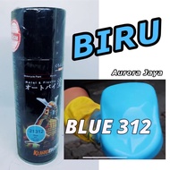 Pilox Samurai Blue 312 Biru Laut Muda Cat Pilok Mengkilap Tahan Bensin 400ml