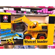 Remote Control Backhoe Bright Colors Suitable For Children Who Love Toy Cars.