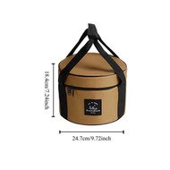 Professional Oxford Cloth Picnic Cydrical Waterproof Dinnerware Organizer 9/14L Pot Storage