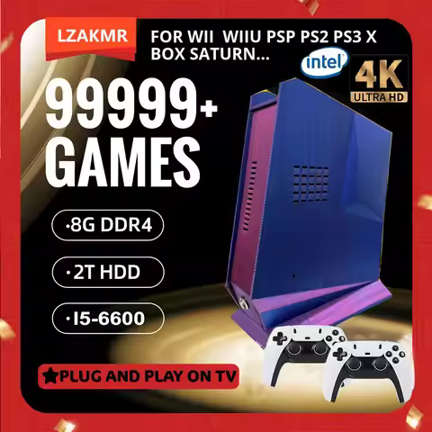 I5-6600 Retro Game Box G3 with over 99,999 games and a 2TB game system, featuring Windows 11 and Bat