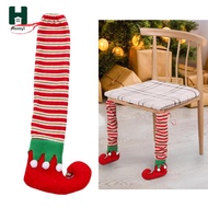 Homyl Christmas Chair Leg Cover Shoes for Dining Chairs for Hardwood Floor Cartoon Stockings Chair L