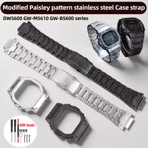 DW5600 GW-M5610 GW-B5600 Mod Kit Retro Style For G-SHOCK Casio 5600 5610 Modified Paisley pattern st
