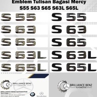 S55 S63 S65 S63L S65L Mercedes Benz Original S Luggage Emblem Ready