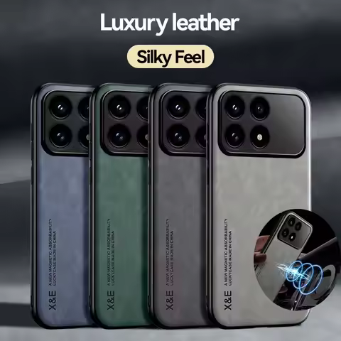 Luxury Leather Ultra Thin Phone Case For Xiaomi Mi Poco F8 F7 F6 Pro Ultra Silky Feel Soft Cover For