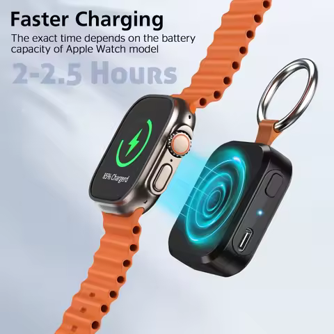 Magnetic Smart Watch Wireless Charger For IWatch Portable Power Bank Charging For Apple Watch 10 9 8