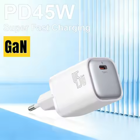 45W GaN Charger For iPhone 17 16 15 Pro Max For Samsung Galaxy Fast Charger Phone Charger USB C Char