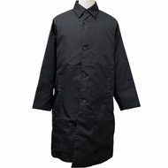 極美品□PRADA プラダ 21AW SGB891 Re-Nylon ทรงสามเหลี่ยมโลโก้ พร้อมกระเป๋า สเตนคัลเลอร์โค้ท เสื้อโค้ทยาวไนลอ