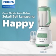 HIJAU Philips Blender 5000 Series Plastic 2L HR2221/30 - Green, juicer blender, multi-purpose blende