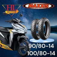 Tayar Honda Vario 150 Maxxis 3dn New Diamond 90/80-14 & 100/80-14 Tyre Maxis Victra S98st