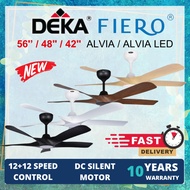 【 FREE SHIPPING 】  DEKA  FIERO ALVIA 56" / 48" / 42" Premium DC Motor 24 Speed ceiling Fan with remo