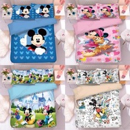 米奇老鼠 床單套裝 Mickey mouse 米妮 minnie 高飛 goofy 唐老鴨 黛絲 donald duck daisy duck 床上用品 枕頭袋 床笠 被套 禮物