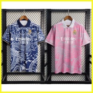 ∵ ✢ ➳ Fans issue  23/24 Real Madrid   jersey S-2XL、dragon、Pink, blue、Real Madrid CF football team j