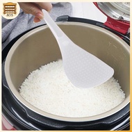 [8C15] 2Pcs Kitchen Non Sti Rice Paddle Hand Roll Spoons Clear Plastic Meal Spoons [8C]