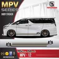 👍👍 MPV-12 MPV DIY CAR BODY STICKERS SET