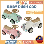 4 Wheels Ride On Toy Car Push Baby Car with Music & Lights Kereta Mainan Budak With Storage Function