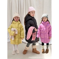 Girls' Mid-Length Down Jacket 2025 New Stylish Children's Versatile Winter Thickened Hooded Coat Dow