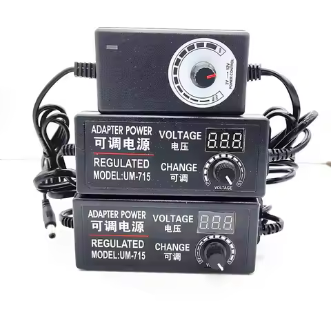 Power Supply Adapter Adjustable AC to DC 220V To 3V 6V 9V 12V 24V Power Supply 3 12 24 V Lighting Tr