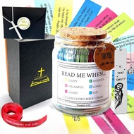Bible Verse Jar, Read Me When Bible Verses Jar for Emotions and Feelings, Christian for Women