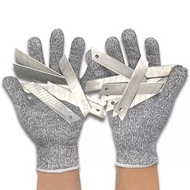 防割 5 級 HPPE 工作手套 EN388 認證手部保護防割安全工作手套  Anti-Cut Level 5 HPPE Work Gloves EN388 Certified Hand Protection Cut Resistant Safety Work Gloves