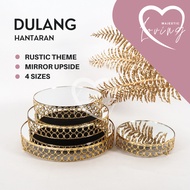 Dulang Hantaran Decoration Tray Dulang Cermin Rustic Modern Hantaran Exclusive [AD7018,22,26,30-RD]
