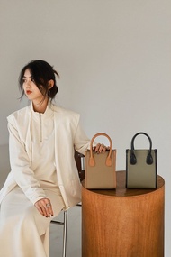 【生日禮物】蠢小魚手提包托特包琴譜包真牛皮斜背包手工diy材