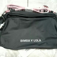 Bimba Y Lola crossbody grey strap pink