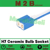 Car Headlamp Head Light H7 Bulb Ceramic Socket Connector 2 Pin - Soket Mentol Lampu H7