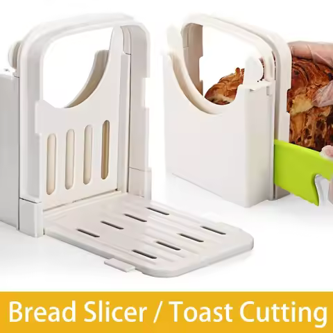 Bread Slicer Guide for Homemade Bread Lightweight, Foldable, Easy to Use, Clean & Store Durable ABS 