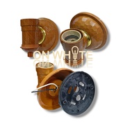 9275 SL WALL LAMP BATTEN HOLDER E27 (WOOD DESIGN ) PLASTIC HOUSING